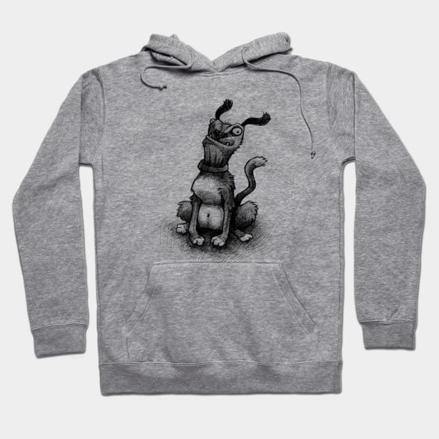 dumb dog Hoodie by Pounez